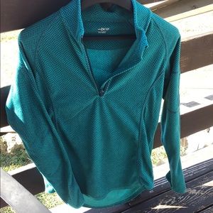 BCG Activewear fleece pullover: Teal: Size L